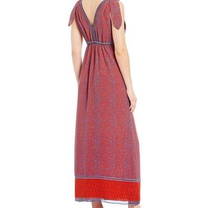 New NWT Chelsea & Violet Tie Shoulder Maxi Dress S